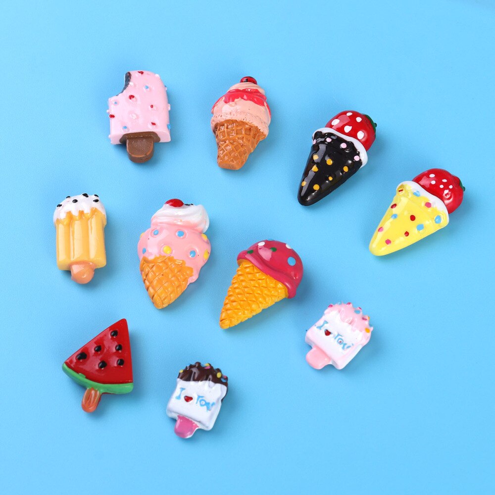 Imán de nevera para postres, imanes de refrigerador para helados, decoración creativa para el hogar y la cocina, 10 Uds.