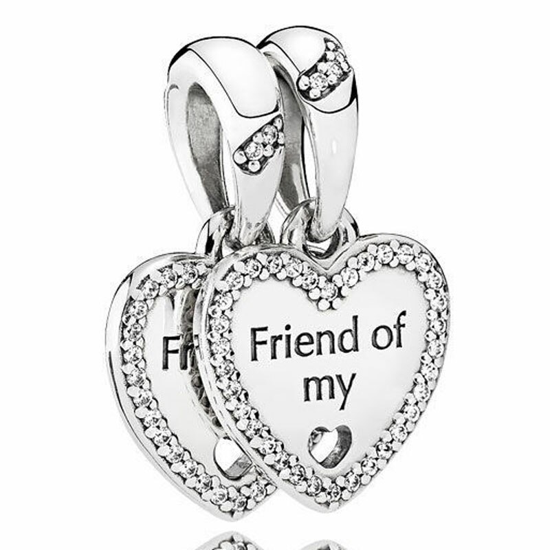Angel Wings Locket Forever In My Hearts & Bees Friend Pendant Beads 925 Sterling Silver Charms Fit Bracelet DIY Jewelry: B781