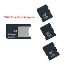 Big ! 4GB 2GB 1GB M2 memory card Memory Stick with Free M2 Card Adapter MS PRO DUO M2 Memory Card For Camera Phone