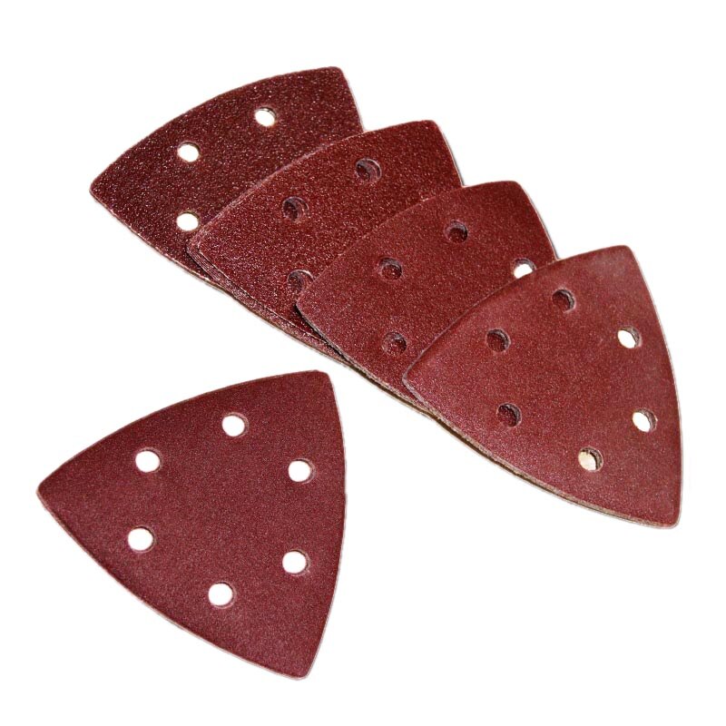 25pcs 93mm Delta Sander Sandpaper Hook & Loop Sanding Paper Abrasive Woodworking Tools with Grit 60 80 120 180 240: Default Title