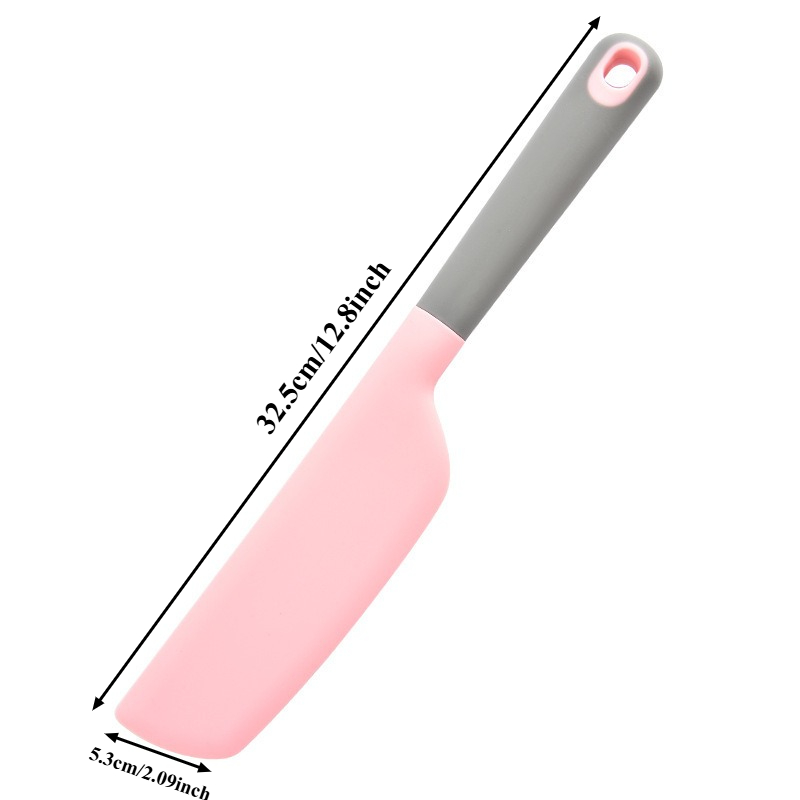 Espátula de silicona para fugas de cocina, pala densa, pescado frito, meleta, espátula antiadherente, herramientas de cocina: Verde claro