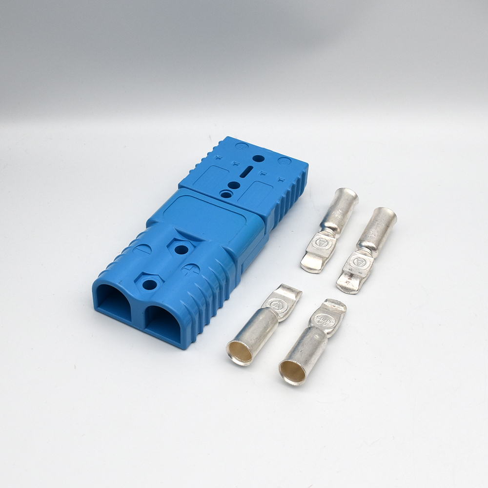 2PCS For Anderson 50A 120A 175A 350A 600V Plug Cable Terminal Battery Power Connector Kit Quick Plug Battery Charging Connector: Gold