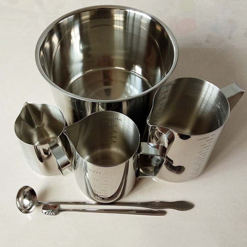 350/550/900ml ljus smältkärl vax smältkopp vax smältkärl ljusgjutning hällkruka för hem diy ljusverktyg