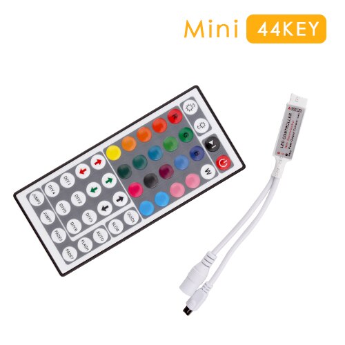 Led Controller 12v LED RGB Controller DC 12V Mini 44/24 IR Switch Remote Control For 3528 5050 RGB LED Strip Light: Mini 44Key