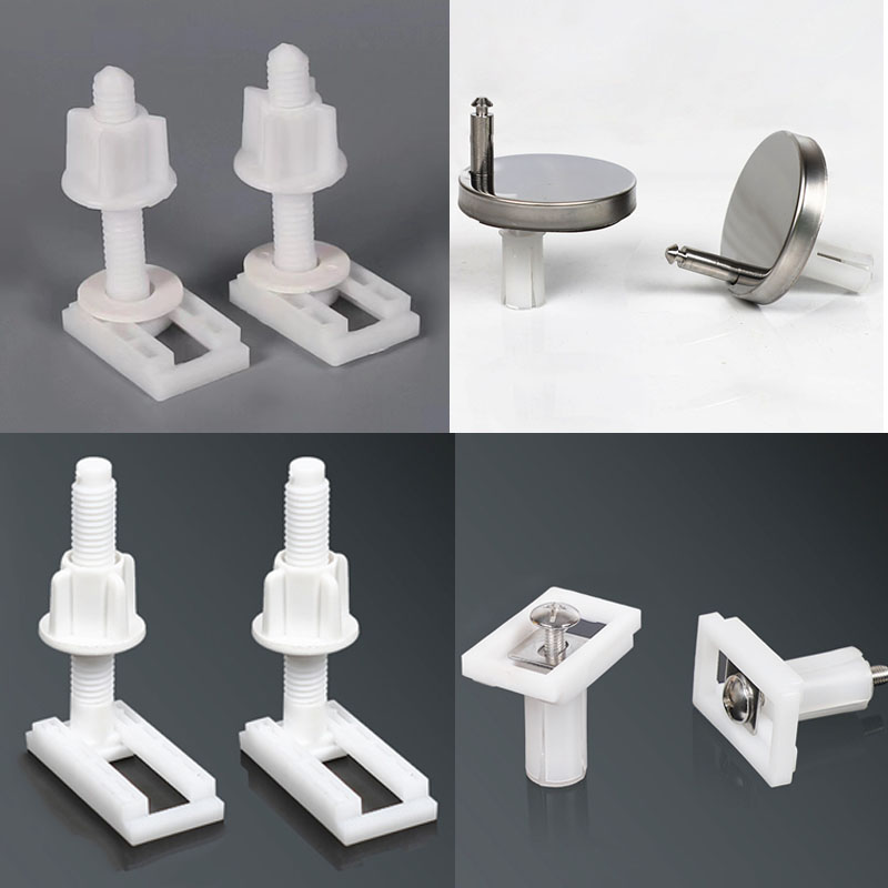 Bisagras para asiento de inodoro, montaje de taburete, tornillo de anclaje, accesorios universales de repuesto para inodoro, accesorios de accesorios de baño