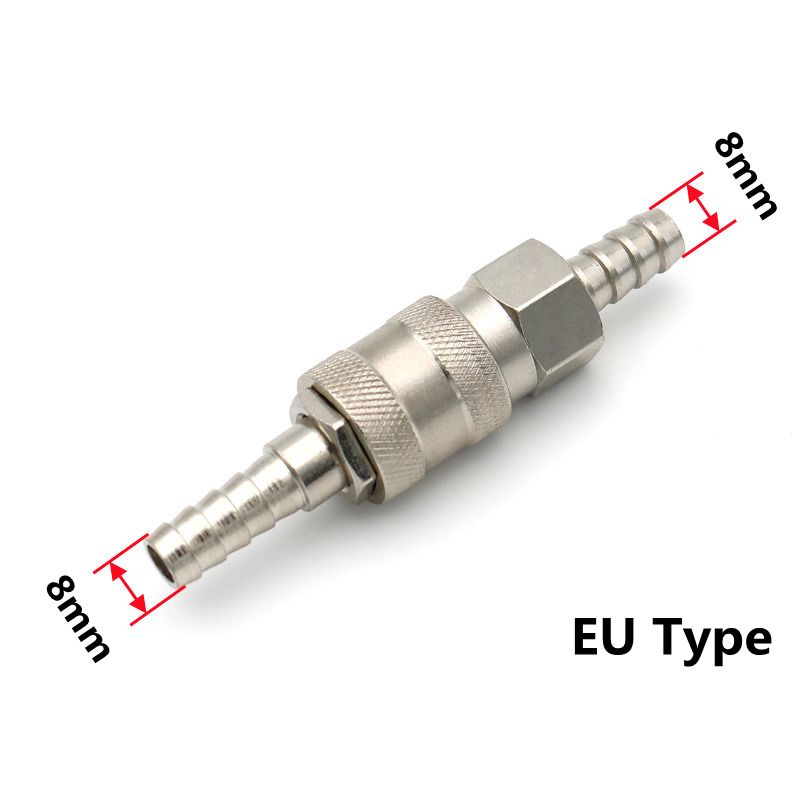 Manguera neumática de 6, 8, 10mm, estándar europeo, UE, Japón, tipo C, conector de liberación rápida, acoplador de manguera para compresor de aire: Rojo