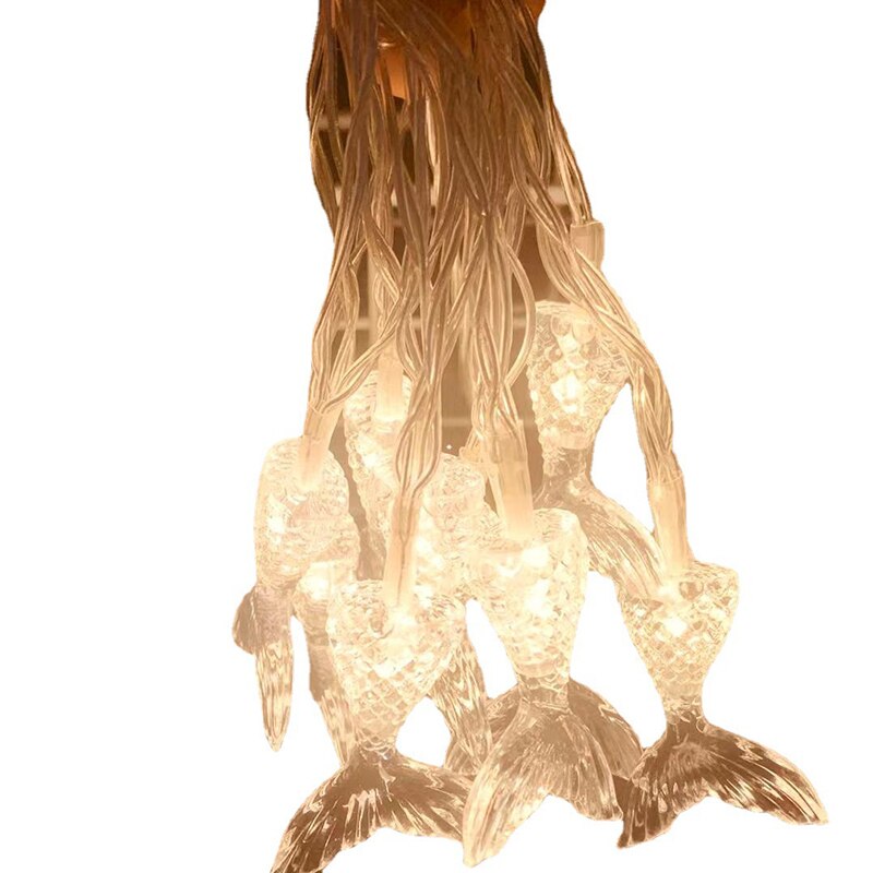 Mermaid Mermaid LED String Lights Children's Room Shop Mall Shop Decoration Lantern Christmas Day Hanging Lights Modeling Lamp