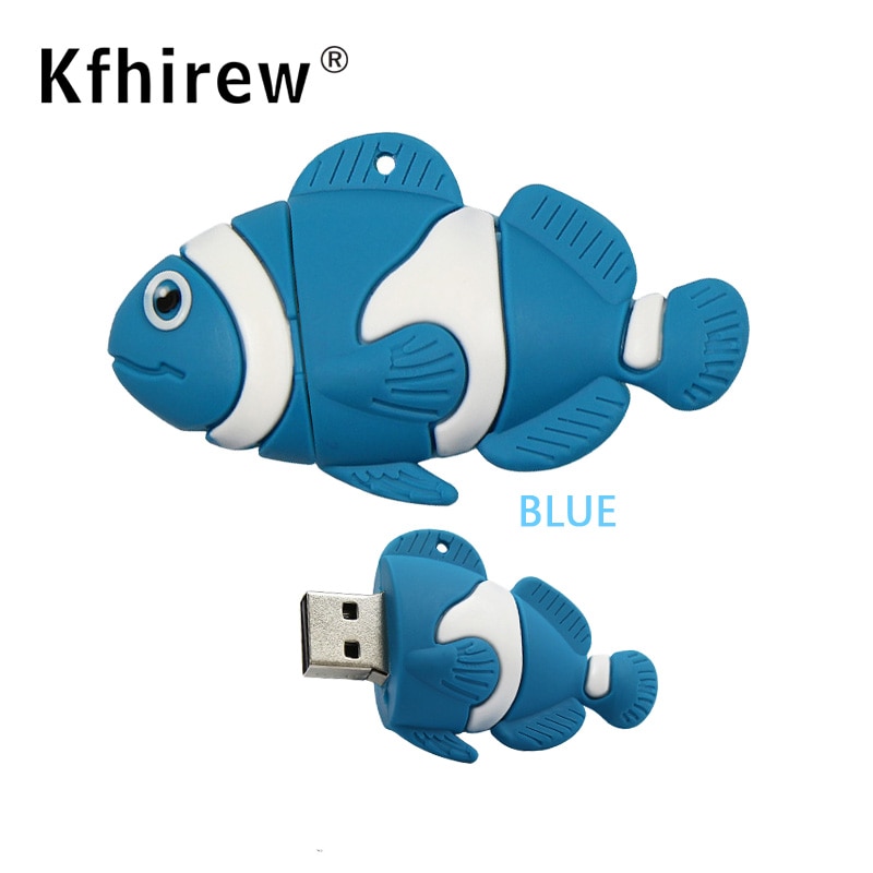 Animal fish Cute flash disk 64GB 32GB 16GB Usb flash drive cartoon memory Stick pen drive pendrive 4GB 8GB memoria usb key best