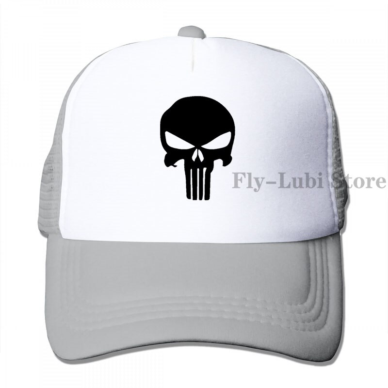 Punisher Originale berretto Da Baseball delle donne degli uomini Trucker Cappelli di modo cappuccio regolabile: 3-Gray