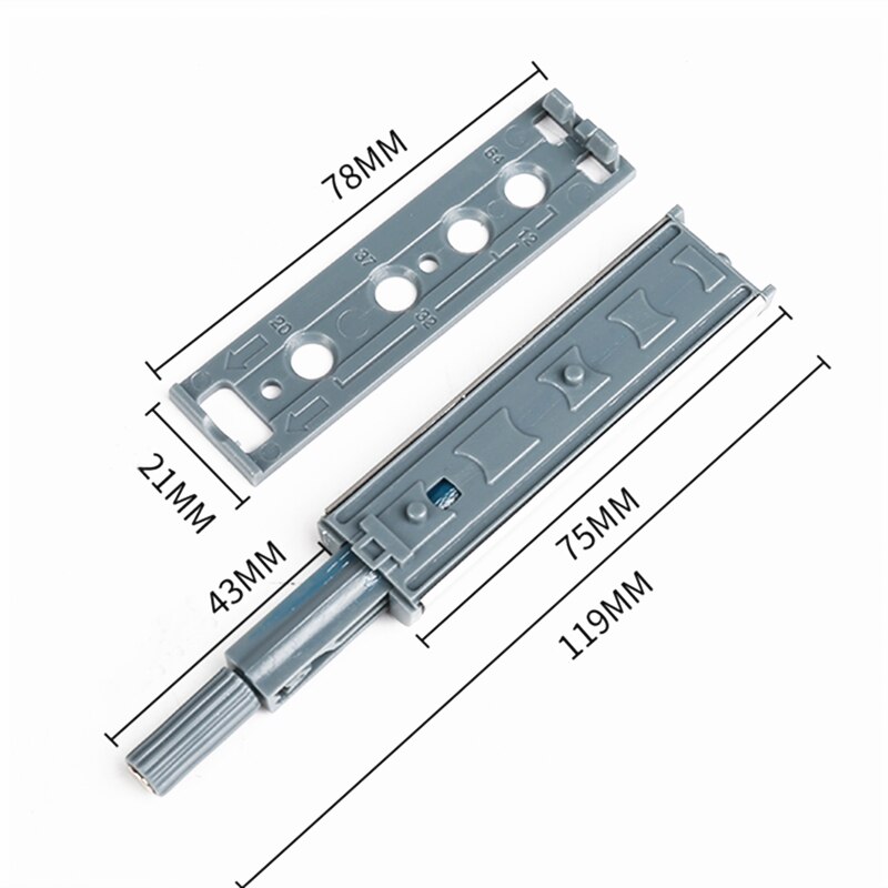 Cabinet Door Stopper Buffer Catches Stainless Steel Push to Open close Touch Damper Bumper Magnetic Quiet Closer Hardware Stop