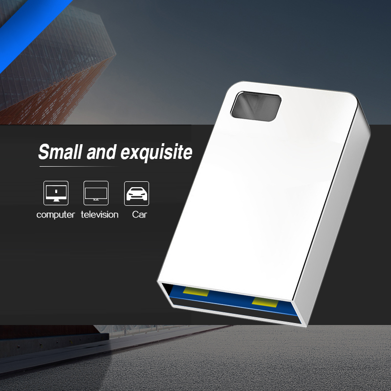 USB 2.0 Flash Drive 128GB/64GB/32GB/16GB/8GB High Speed Pen Drive Memory Stick with Keychain for Office/Business