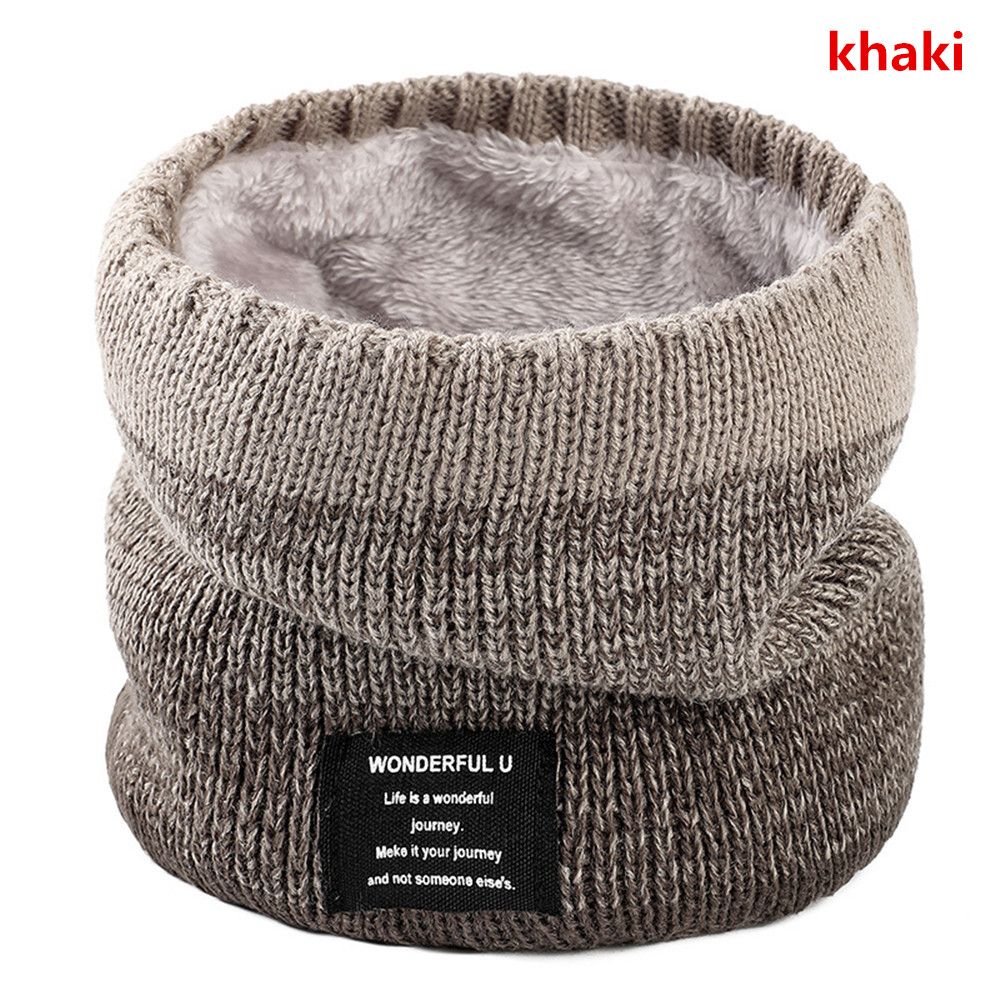 Foulard d&#39;hiver en cachemire épais pour homme et femme, cache-col, Bandana, tricoté, , résistant, masque de Ski, mouchoir: 5 khaki
