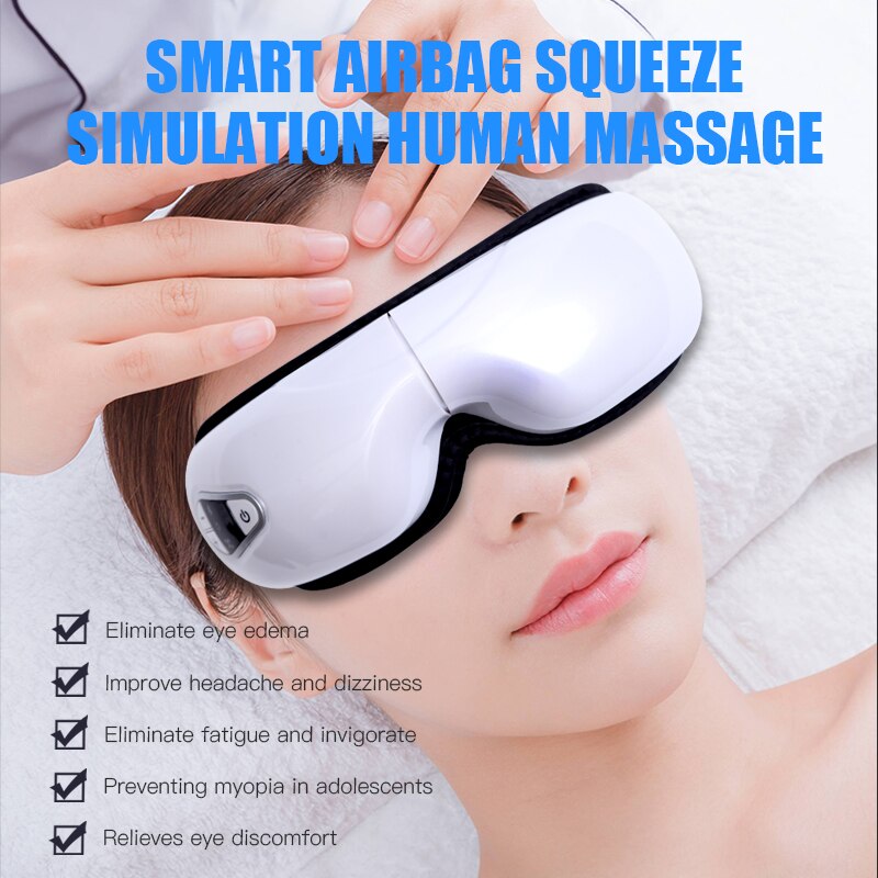 Electric Vibration Eye Massager Smart air pressure Heated Goggles Anti Wrinkles Health Care Tools Bluetooth-compatible Eye Relax