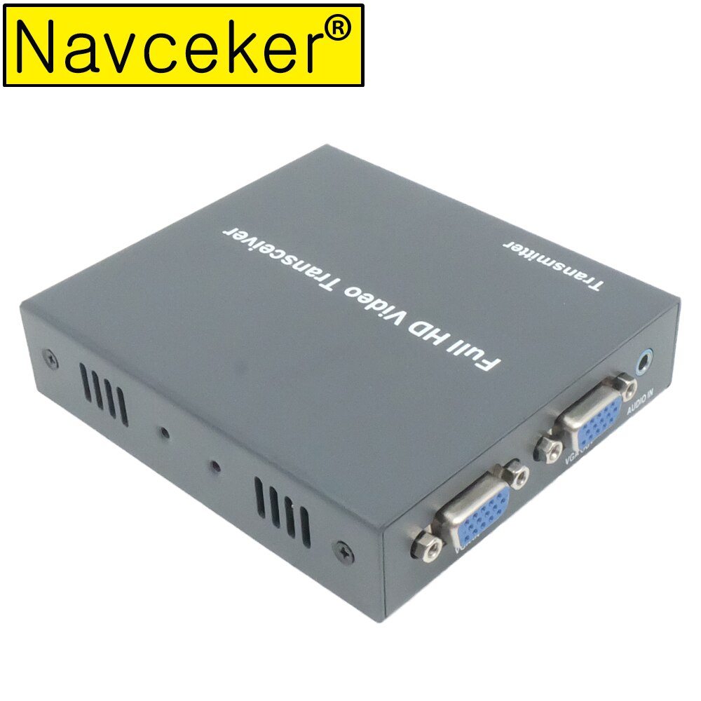 660ft Netwerk Ethernet VGA Extender RJ45 Door Cat5 Cat5e Cat6 1080 p Audio VGA Extender Over TCCP IP zoals VGA Splitter