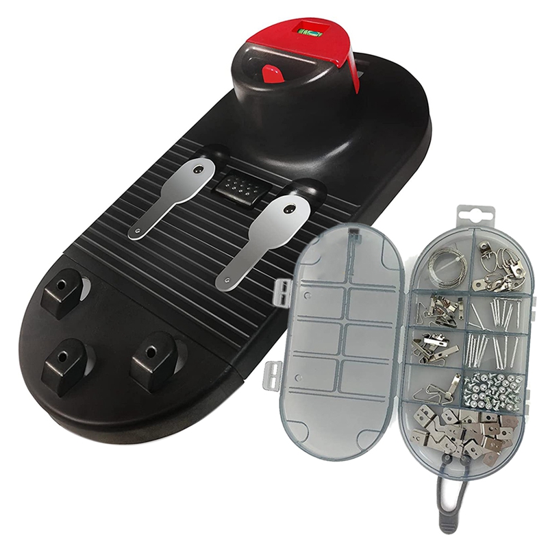 Picture Hanging Kit with Leveling Tool, Zero Measuring Required, Easily Hang Sawtooth, Picture Hanging Essentials: Default Title