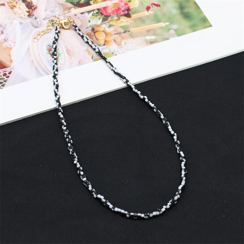 Bohemia Colorful Seed Beads Initial Choker Women Colar Collar Necklace Fashion Beach Femme Jewelry Gift Wholesale: 1