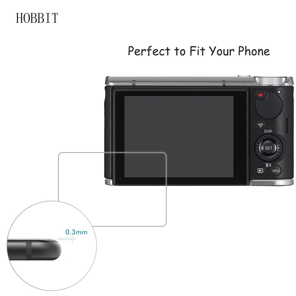 2 pakke til casio ex -zr5000 zr5500 0.3mm 9h klart herdet glass skjermbeskytter digitalkamera anti-moden film til casio