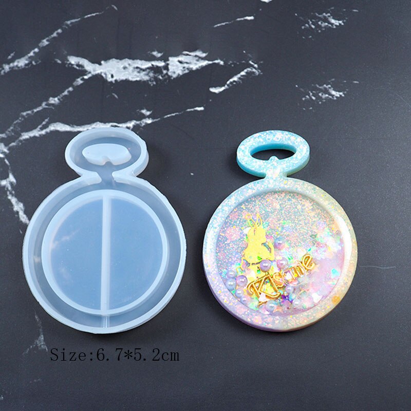 Shake Ice Cream Charm Silicone Mold Drippy Popsicle Resin Mold Star Bear Key Chain Mold Cute Craft Resin Supplies 1pc: 9