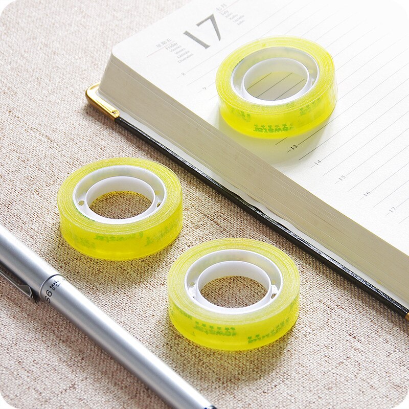 1.2cm Small Scotch Tape 4.8cm Transparent Adhesive Packaging Supplies Tear Pack Tool for DIY Student School Office Business Tape