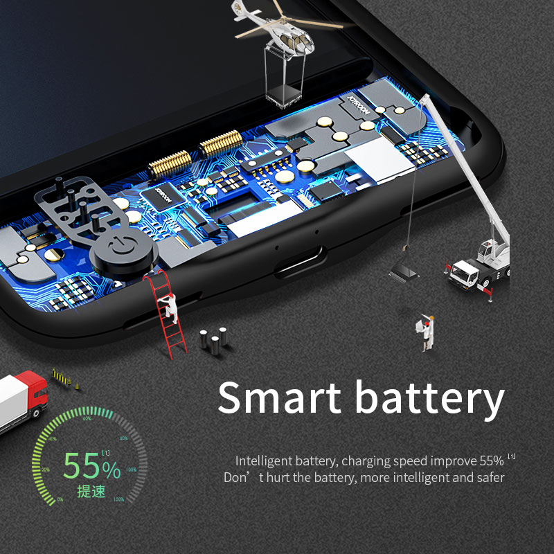 Joyroom, funda de batería para iphone 6s 6 Plus, funda de batería de Banco de energía para iphone 7 8 plus, fundas de cargador de batería portátil ultrafinas