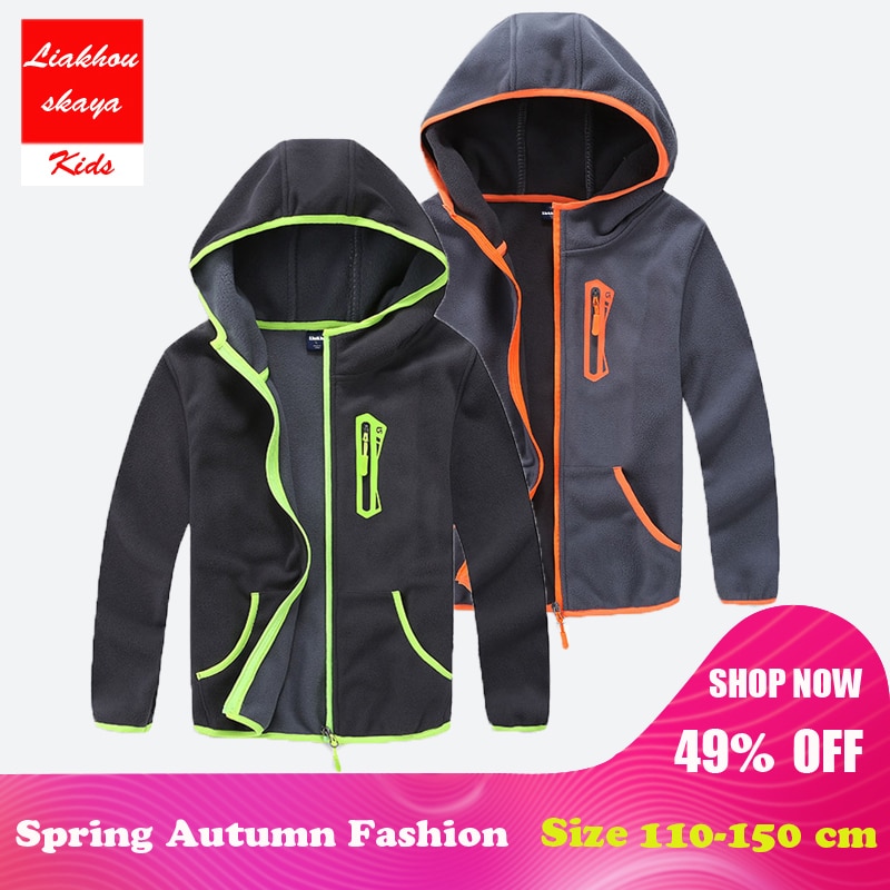 Liakhouskaya – veste polaire pour enfants, vêtements à coque souple, printemps, automne, 4-15 T,