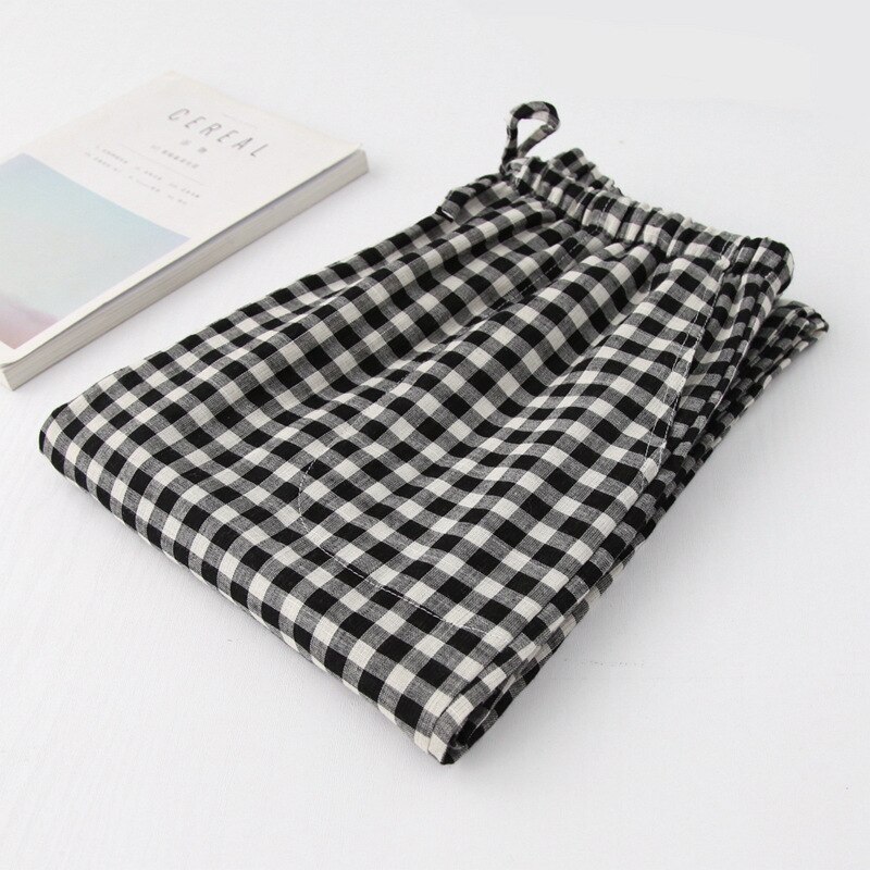 Heren pyjama broek zachte pyjama bodems nacht kraai slaap broek met