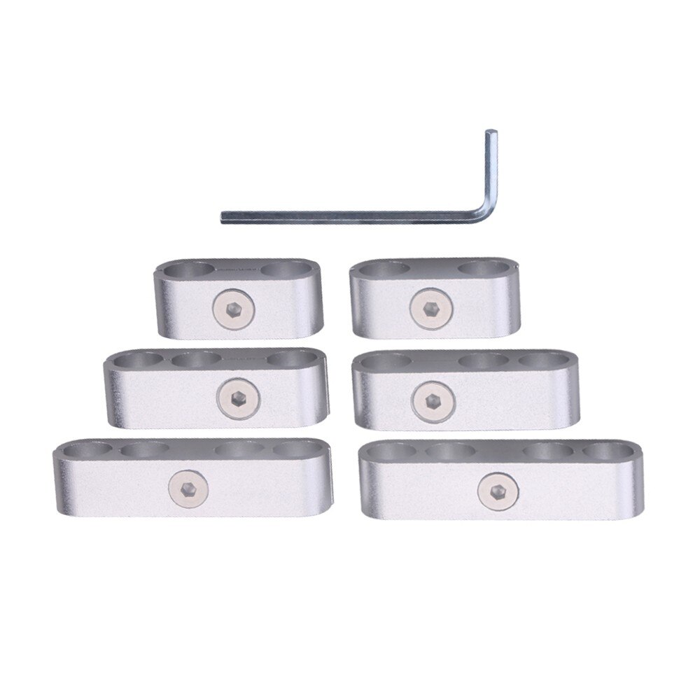 Car Billet Aluminum Plug Wire Separators Dividers Looms Line Billet Plug Wire Seperators Wire Separators Spark Container: Silver