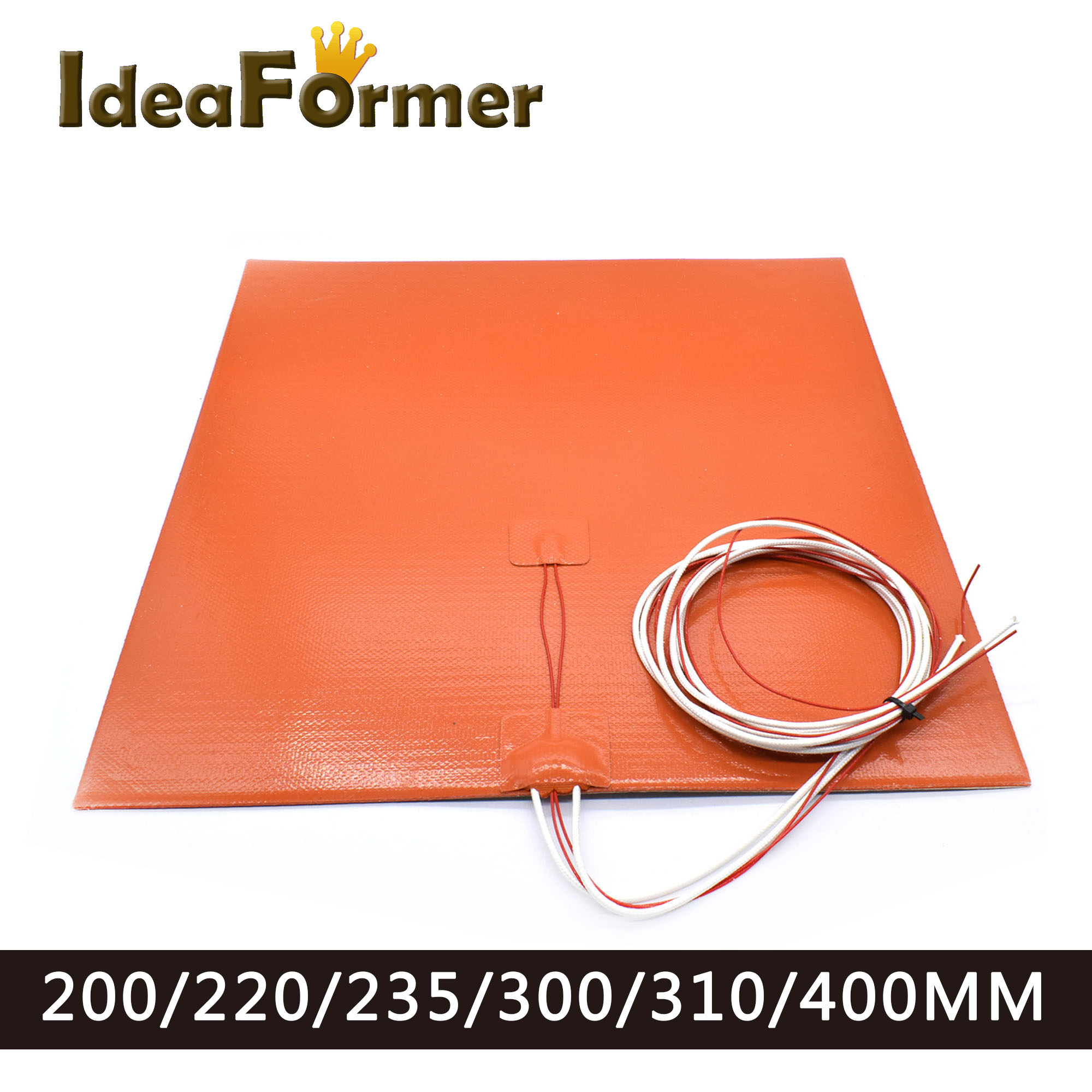 Silicone Heating Pad 220V/24V Heater Bed 200/220/235/300/310/400MM Waterproof Rubber 750W/500W/800W For Ender-3 CR10 Heating Mat