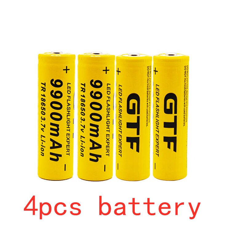 18650 batterie 3.7V 9900mAh rechargeable lion batterie pour lampe de poche Led batterie 18650 batterie + chargeur USB