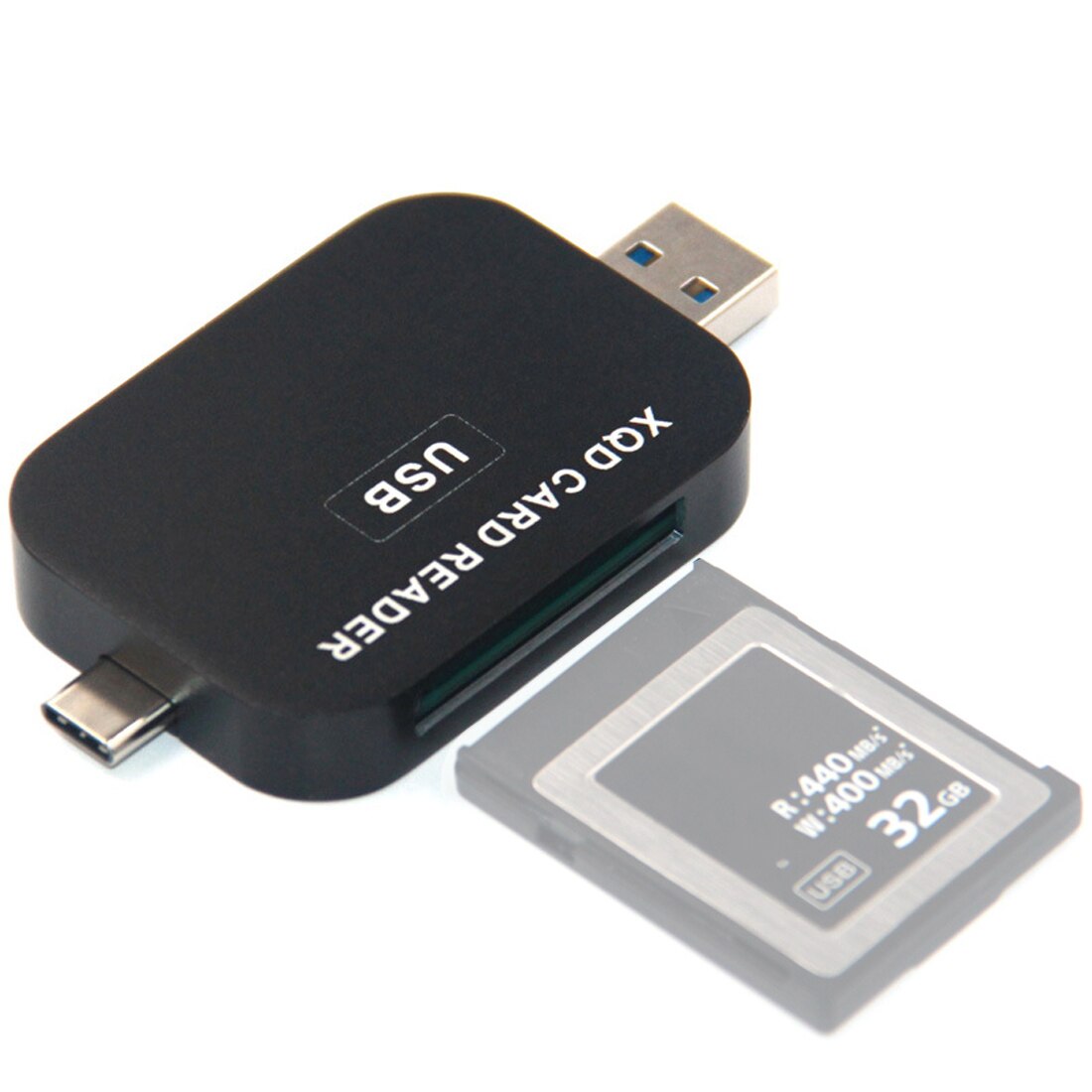 XQD-lector de tarjetas usb 2,0 tipo C y usb 3,0, 2 en 1, 10gbps, Compatible con tarjetas de memoria de la serie M/G para cámara SONY y NIKON
