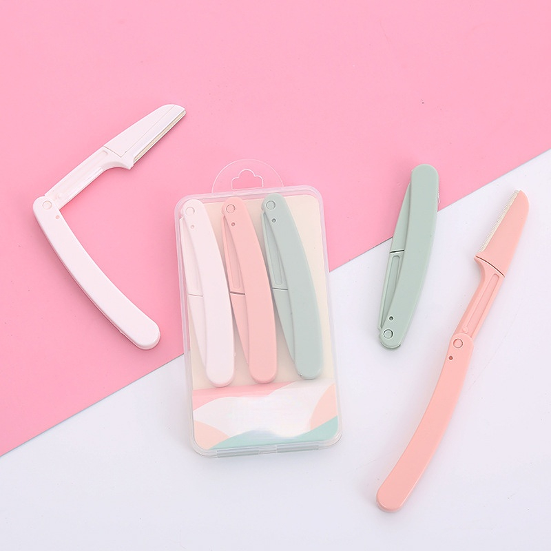 1/3pc Sicher Klapp Damen Gesicht Rasierer Augenbraue Trimmer Klinge Anti-Scratch Rasiermesser Make-Up-Tools Augenbraue Trimmer gesicht Rasierer für Frauen