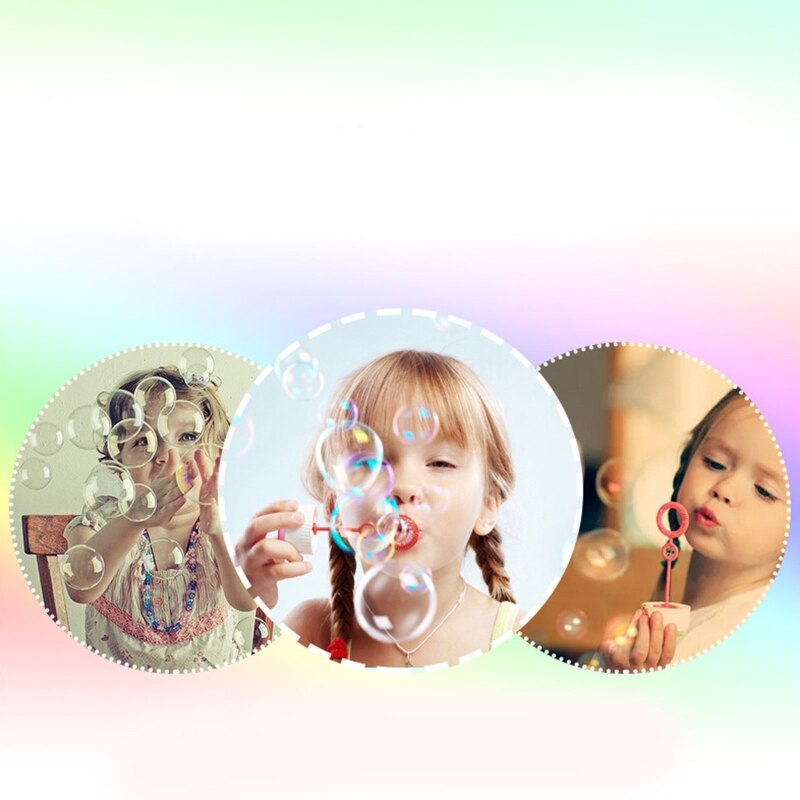 24Pcs Small Bubble Making Wand Bulk Bubble Blowing Colorful Bubble Toy Interactive Indoor Class Break Props Fun Activity 87HD