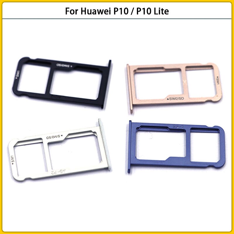 SIM Holder Slot Adapter Repair Parts For Huawei P10 / P10 Lite SIM Tray Sim Card Reader Holder Slot Connector + Card Pin