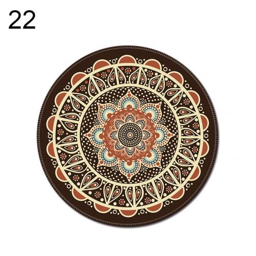 Fabriek Prijs Vintage Bohemian Ronde Computer 3D Spel Tapijt Muismat Mat Anti Slip Mousepad: 22