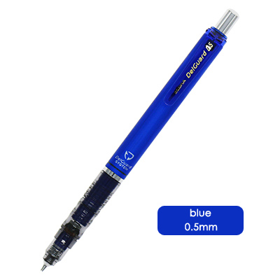 JIANWU 1 pcs zèbre DelGuard Anti briser core Mécanique crayon de Porte-Mine fournitures Scolaires MA85: 05blue