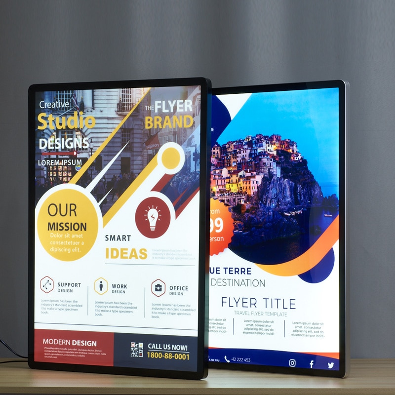 wall logo light box restaurant and bar led sign illuminated signs