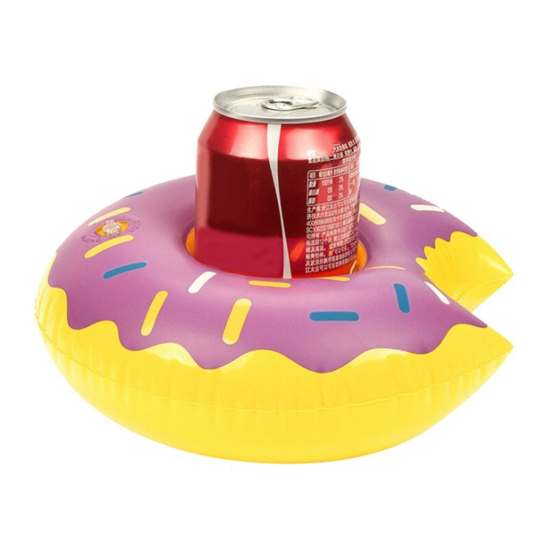 Soporte para Donuts para bebidas, juguete de diversión con agua, balsas de piscina hinchables flotantes para en la playa, portavasos para teléfono para niños, 1 Uds.: B