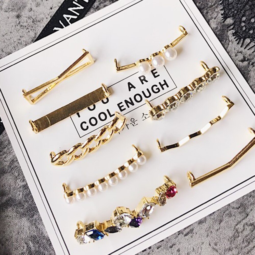 1pcs Decoration Laces Glitter Clip Shoe Accessories Women Shoes Decorative Lovely Shiny Clip Beads Charm Shoe Buckle Decoration