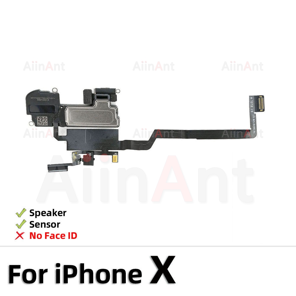 AiinAnt Telefon oben Nähe Sensor Klang Ohr Hörer Lautsprecher biegen Kabel Für iPhone 11 12 Profi X Xr Xs max 5s 7 8 Plus Sapre Teil: Weiß