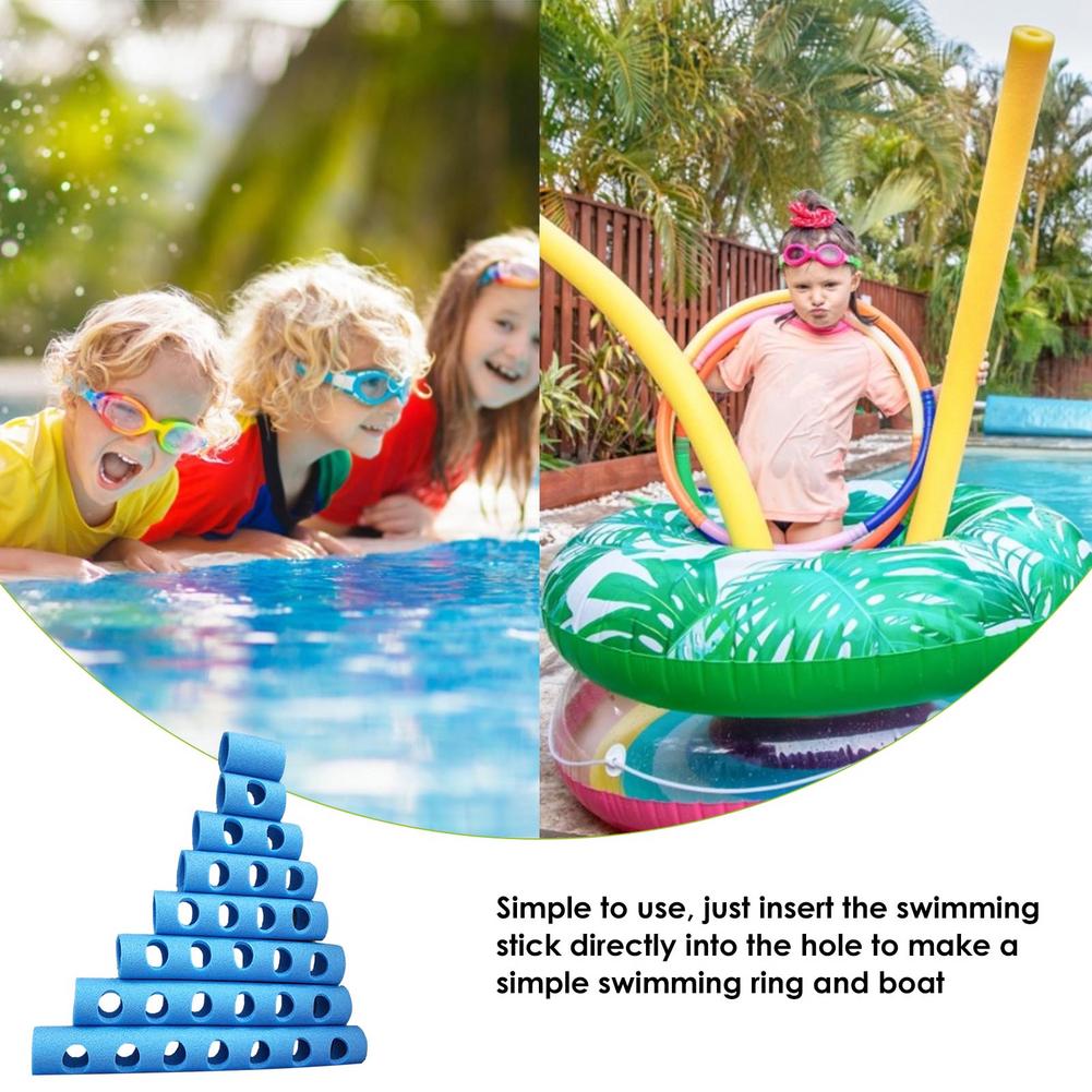 3pcs Pool Noodles Connector Training Aids Holed Woggle Noodle Connector Swim Pool Accessories For Chairs DIY Building Assemble
