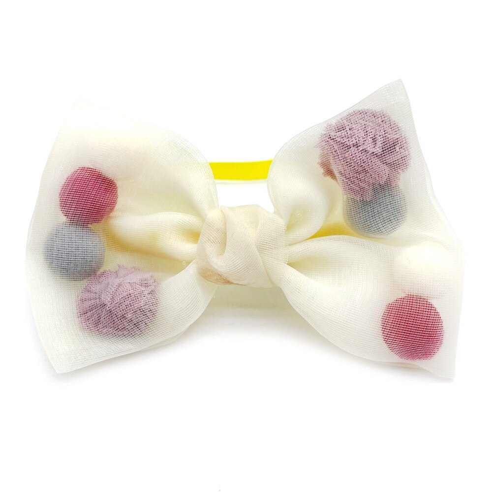 Nœud papillon avec boule de poils pour chien, accessoires pour chiots, de couleur unie, 30/50 pièces
