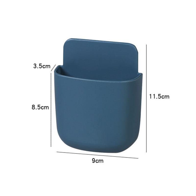Wall Mounted Storage Box Remote Control Storage Organizer Case For Air Conditioner TV Mobile Phone Plug Holder Stand Rack