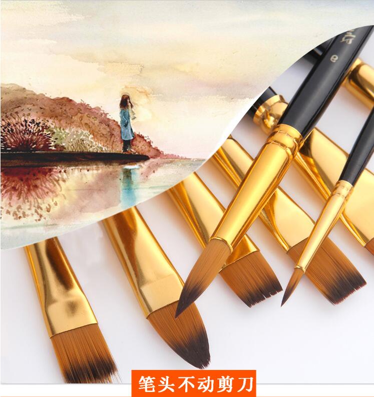 15 Brushes Artist Paint By Numbers Oil Brushes Set Art Picture Pens Drawing Suit for Acrylic Oil Painting Accessories Tools