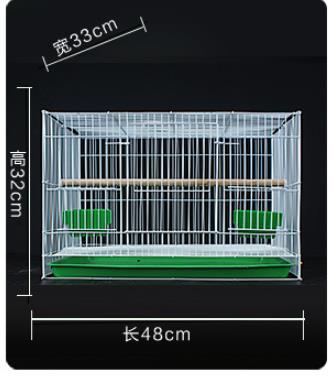Bird cage pigeon cage tiger parrot wen bird myna white-eye lark bird cage large oversized breeding home: 48x32x33cm  3