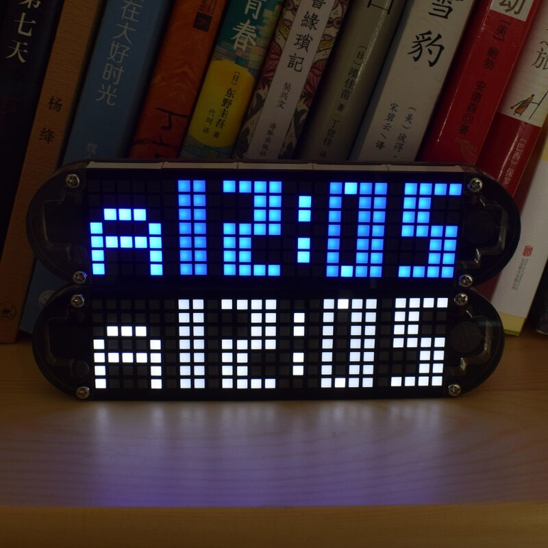 DS3231 Multifunction Alarm Clock LED Dot Matrix Animation Effects DIY Kit P0RE