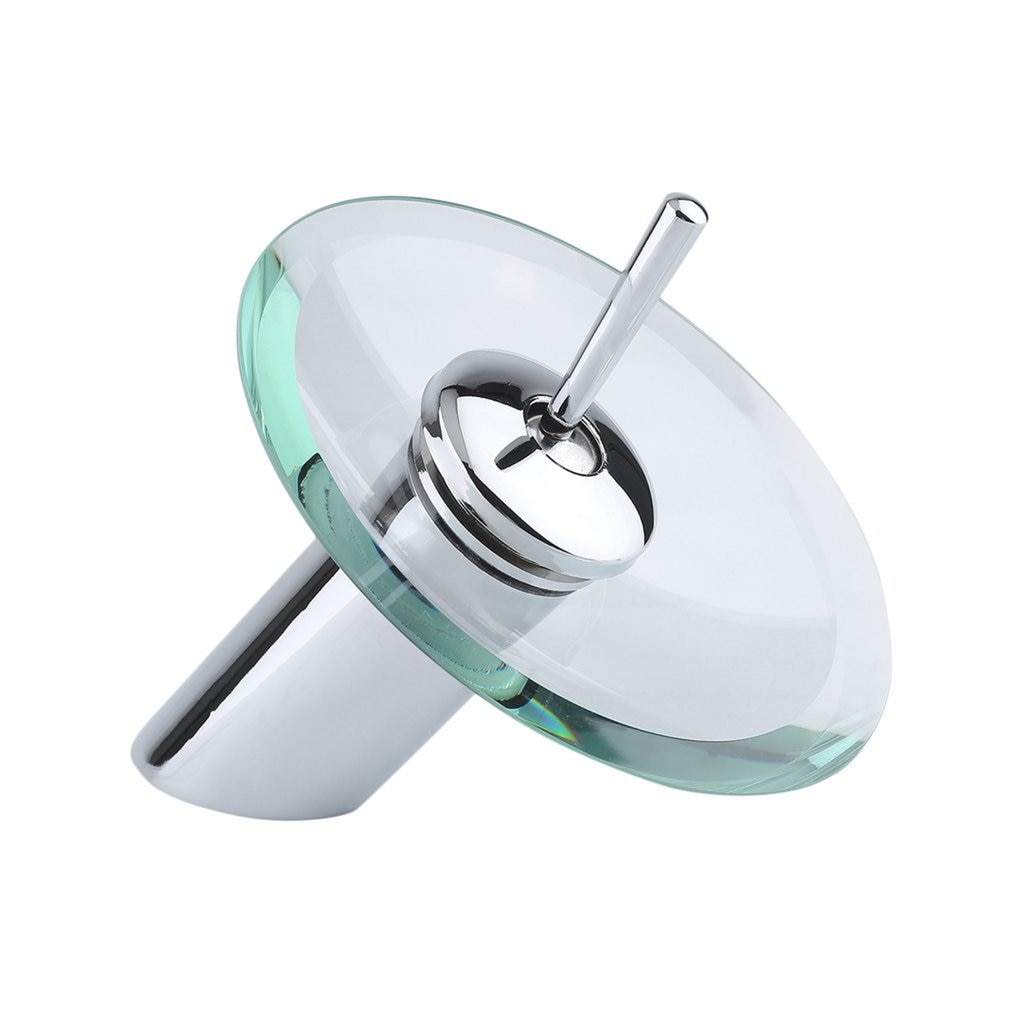 Verre cascade salle de bain cuisine évier rond bassin robinet mitigeur robinet eau robinet verre propre