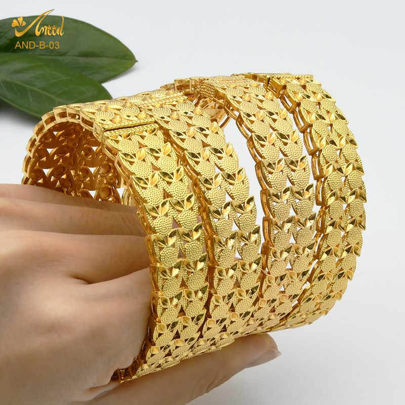 Dubai Armreifen Für Frauen Nahen Osten Gold Farbe Armreif Äthiopischen Saudi-arabischen Armbinde Hochzeit Braut Schmuck Afrikanische Geburtstag