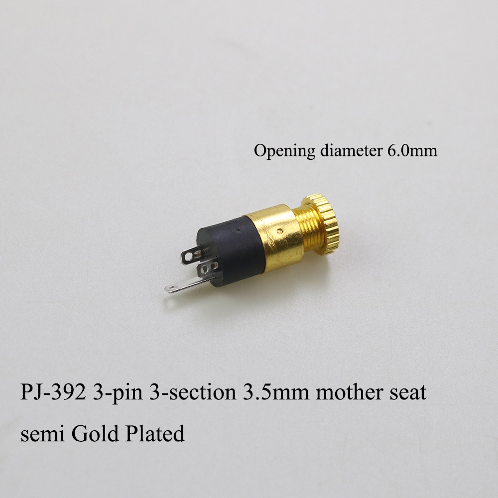 PJ-serie 3,5 mm stereo vrouwelijke aansluiting met schroef 3,5 audio hoofdtelefoonaansluiting 3P verticale dubbelkanaalsconnector 392 399 3640: Lavendel