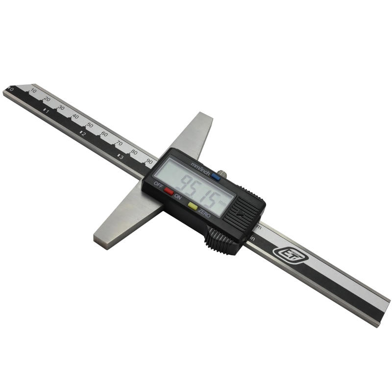 0-150mm 6" Metric Imperial Digital Depth Vernier Caliper Micrometer Stainless Steel Electric Digital Depth Gauge