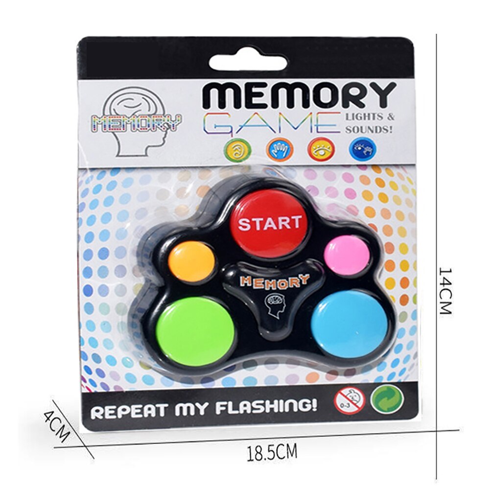 Memory Training Toys Game Lights and Sounds Repeat My Flashing Souptoys Electronic Console Puzzles Anti-Stress Toy